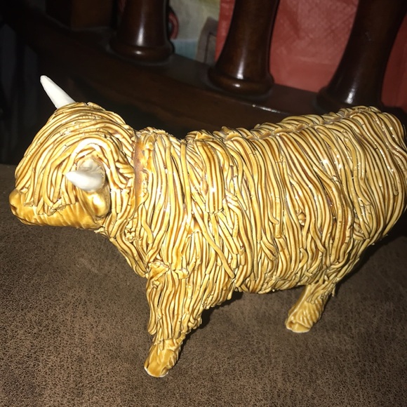 scotia ceramics ltd isle of lewis Other - Vintage Scotia Ceramics Spaghetti Ox Figurine